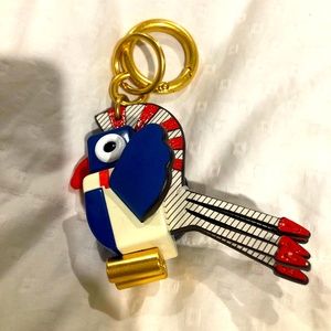 Tory Burch Toucan Bird Key Ring FOB